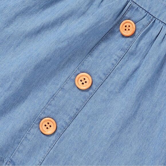 Beautiful Jean Ruffle Sleeve Dress - Picture 2 of 4